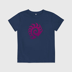 Детская футболка Zerg logo Purple