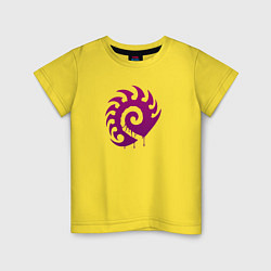 Детская футболка Zerg logo Purple