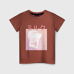 Детская футболка Vaporwave Strawberry Milk