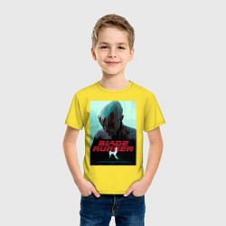 Футболка хлопковая детская Слезы в дожде Blade Runner, цвет: желтый — фото 2