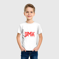 Футболка хлопковая детская Рэпер DMX логотип logo, цвет: белый — фото 2