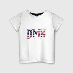 Футболка хлопковая детская DMX USA, цвет: белый