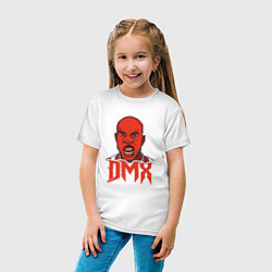 Футболка хлопковая детская DMX Red, цвет: белый — фото 2