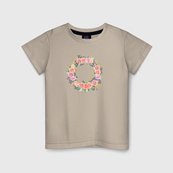 Детская футболка Цветочный Венок