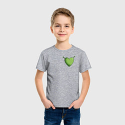 Футболка хлопковая детская Шрек Love, цвет: меланж — фото 2