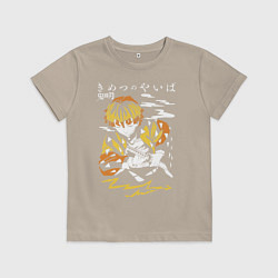 Детская футболка Зеницу Агацума Kimetsu no Yaiba
