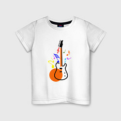 Детская футболка Цветная гитара