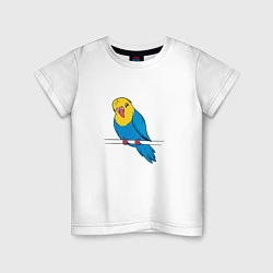 Детская футболка Милый Волнистый Попугайчик