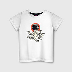 Детская футболка Осьминог космонавт