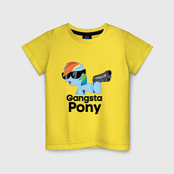 Детская футболка Gangsta pony