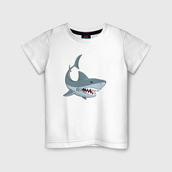 Детская футболка Агрессивная акула