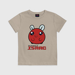 Футболка хлопковая детская The binding of isaac Monsters, цвет: миндальный