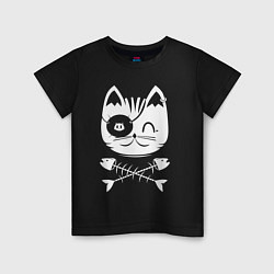 Детская футболка Кот пират