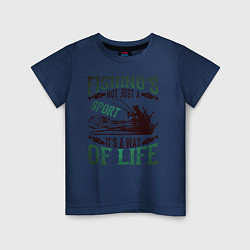 Детская футболка Рыбалка моя жизнь
