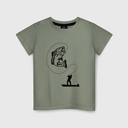 Детская футболка Рыбак и рыба