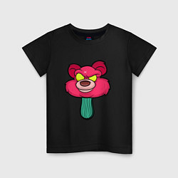 Детская футболка Розовый медведь