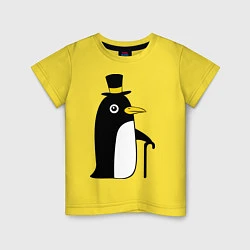 Детская футболка Пингвин в шляпе