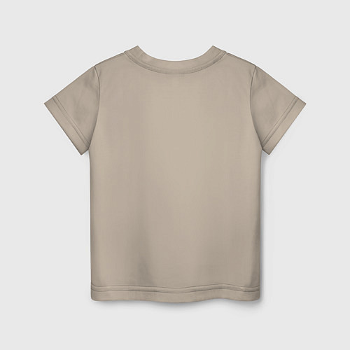 Детская футболка Лисица с сердечком / Миндальный – фото 2
