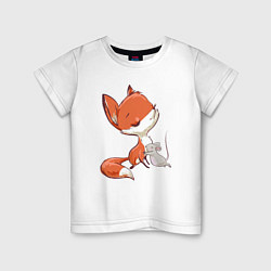 Детская футболка Лисичка и мышка