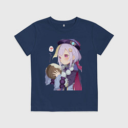 Футболка хлопковая детская Ци Ци Кокосовое молоко, цвет: тёмно-синий