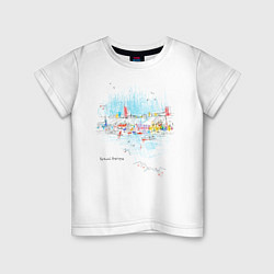 Детская футболка Полёт над городом