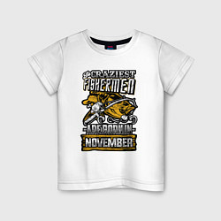 Детская футболка Рыбак - Ноябрь