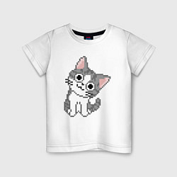 Детская футболка Pixel Cat