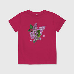 Детская футболка СИРЕНЬ АКВАРЕЛЬЮ