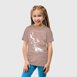 Футболка хлопковая детская Черный Аста Чёрный клевер, цвет: пыльно-розовый — фото 2