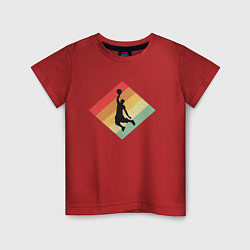 Футболка хлопковая детская Basket Player, цвет: красный