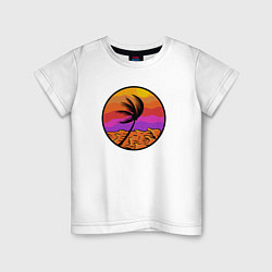 Детская футболка Пальма и море