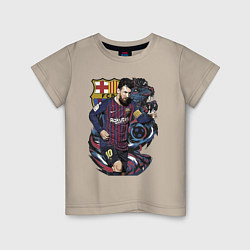 Детская футболка Messi Barcelona Argentina Striker