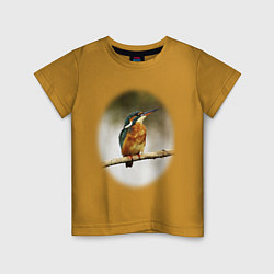Детская футболка Одинокий зимородок