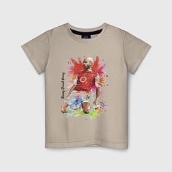 Футболка хлопковая детская Thierry Daniel Henry, цвет: миндальный