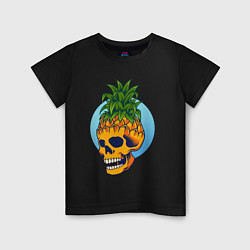 Детская футболка Череп - ананас