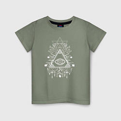 Детская футболка Глаз в треугольнике