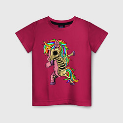 Детская футболка Единорог зомби dab