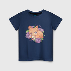Детская футболка Японская кавайная лисичка