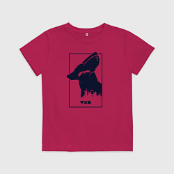 Футболка хлопковая детская Love Death And Robots Доброй охоты, цвет: маджента