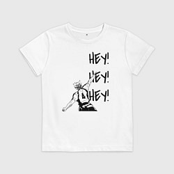 Детская футболка ХЕЙ! ХЕЙ! ХЕЙ! Юу Нишиноя Haikyu!!
