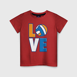 Детская футболка Love Volleyball