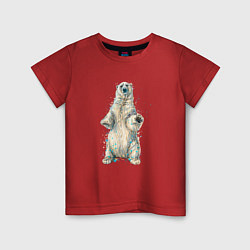 Детская футболка Белый медведь