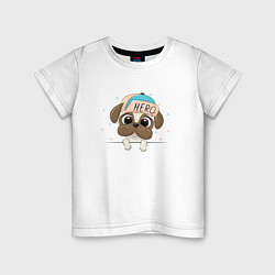 Детская футболка Собачка в кепке Hero