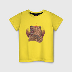 Детская футболка Злой медведь
