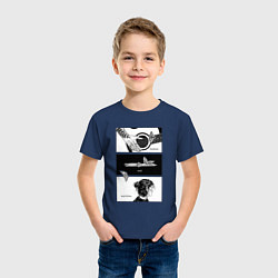 Футболка хлопковая детская Endure and survive, цвет: тёмно-синий — фото 2