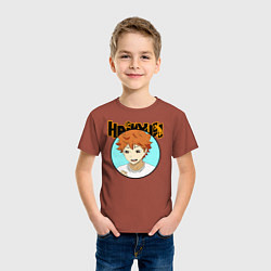 Футболка хлопковая детская Шоё Хината Haikyu!!, цвет: кирпичный — фото 2