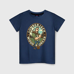 Детская футболка Брутальный лесоруб