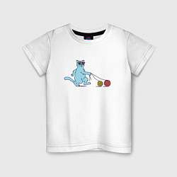 Детская футболка Котик на прогулке