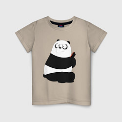Детская футболка Возмущенная панда