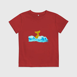 Футболка хлопковая детская Pop it Simple Dimple, цвет: красный